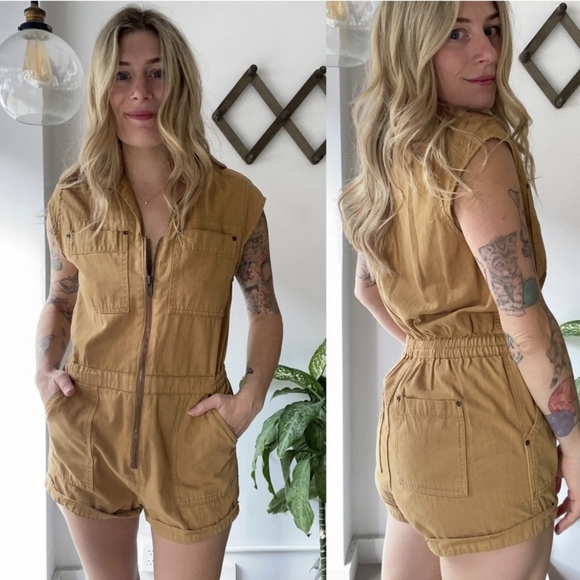 Free People Parachute Romper - Picture 3 of 10